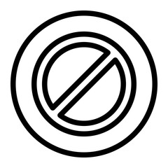 Fototapeta premium Minimalist No Parking Sign - Clear Communication