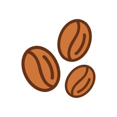 Coffee beans with rustic
