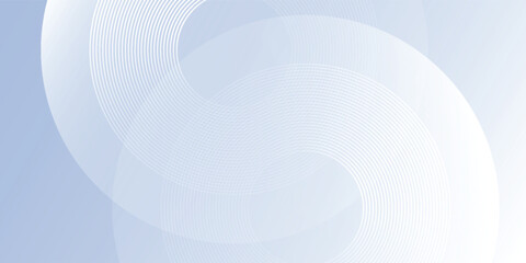 Abstract blue modern background with circle elements. Digital technology lines circle simple abstract modern