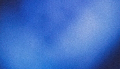 Dark blue gradient background illustration. Abstract glowing blue spots on a dark backdrop, grainy noise grungy texture effect.