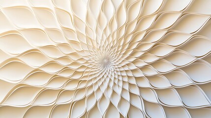 Abstract floral design, symmetrical pattern, studio shot, decorative art