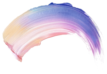 PNG Rainbow curve colorful stroke colors.