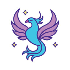 Majestic magical phoenix