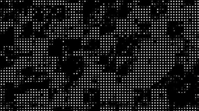 4k dotted halftone texture flickering animation