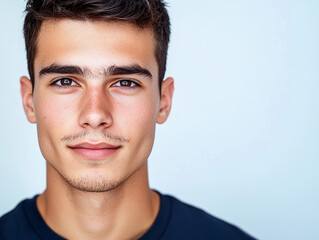 Obraz premium Man portrait on white background