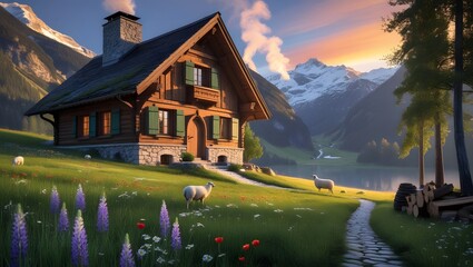 House in the mountains