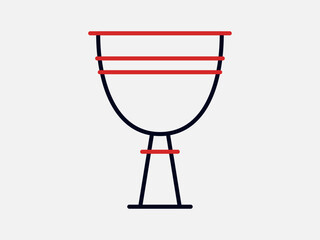 Holy grail icon. Religion icon. Outline icon concept. Religion symbols related vector line icons.