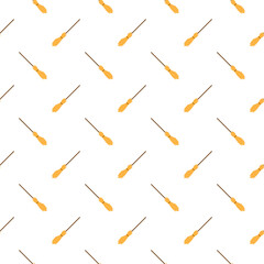 Seamless pattern brooms on white background.