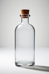 there is a glass bottle with a cork on the top