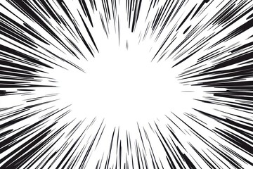 Naklejka premium Dynamic Explosion Effect with Radiating Lines