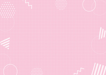 お洒落な幾何学模様のフレーム