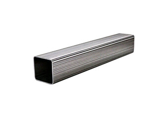 Metal steel rolled rail block construction girder material. Metal steel hard bar icon tube , isolated on transparent or white background