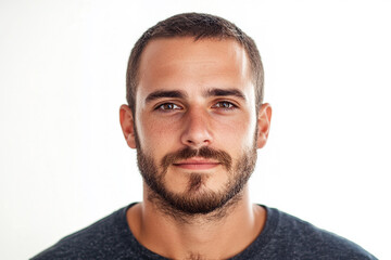 Obraz premium Man portrait on white background