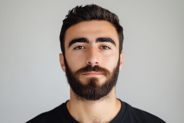 Man portrait on white background