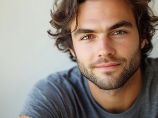 Fototapeta premium Man picks up the phone