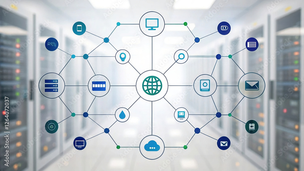 Poster seamless integration of various systems visualized in data center