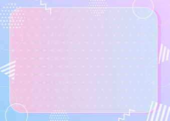 お洒落な幾何学模様のフレーム