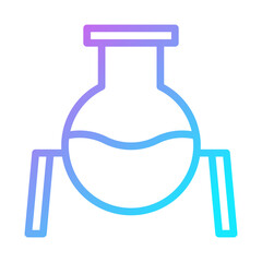 Gradient Flask Illustrative Scientific Equipment