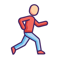 Running athlete icon