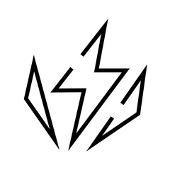 Fototapeta premium Thunder element icon