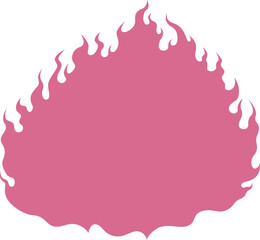 Easy-to-use flame-shaped frame　