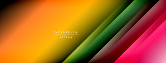 Dynamic shadow lines with gradient colors geometric background