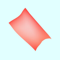 Obraz premium Red rectangle shape collage element vector