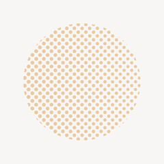 Dotted circle shape vector