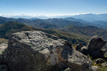 Fototapeta premium Mt. Mizugaki, Takamiiwa and surrounding views