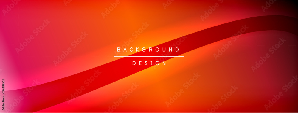 Poster bright rainbow style color gradient with curve round shape line background. vector illustration for 