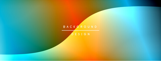 Bright rainbow style color gradient with curve round shape line background. Vector Illustration For Wallpaper, Banner, Illustration, landing page