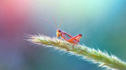 Grasshopper closeup view