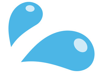 右向きの汗マークのイラスト