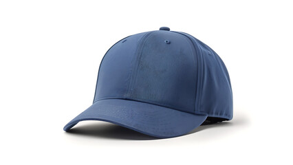 Fototapeta premium Stylish Blue Baseball Cap Mockup for Branding