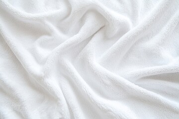 Fototapeta premium Soft White Fabric Texture with Gentle Creases and Folds