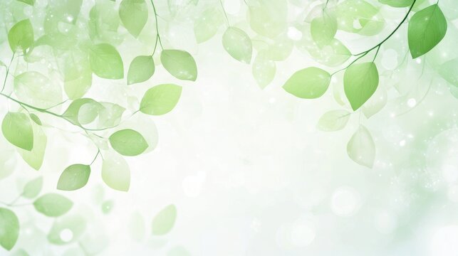 Fresh green theme featuring tree leaf Spring background.