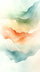 Abstract soft waves in gentle pastel colors, flowing curves with a dreamy and soothing gradient, elegant minimalist background design, calming visual aesthetics, modern fluid design.