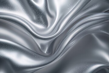 Fototapeta premium Smooth Metallic Silver Gradient Background with Shimmering Frosted Glass Effect