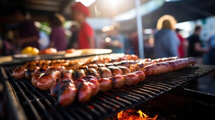 A beautiful sunset over a field.
