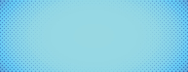 Blue background with halftone gradient effect, featuring a dotted pattern. The background is vibrant blue with a modern, textured style. Minimal halftone vector gradient background