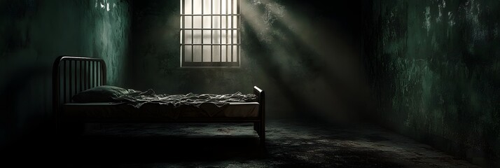 Prison Cell Bed Dim Light