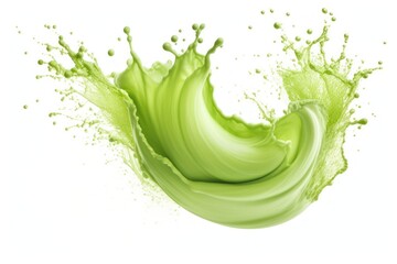 Matcha powder backgrounds green white background.