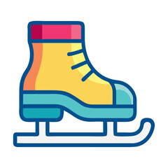 Skating ice skate icon