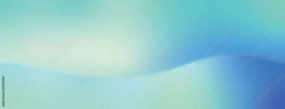 Poster abstract background with smooth blue and green gradient. the background features a soft, flowing tex
