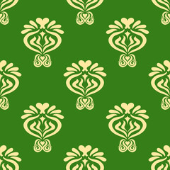 Classic Traditional Textile Art for Elegant Satin, Silk, Cotton. Luxury Historical Elegant Fabric