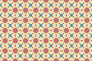 Seamless Template Endless Visual Texture Fashion Shape Art Fabric Textile Cloth Wallpaper Luxury Perspective Interior Digital Design Symmetric Background Decoration Graphic Tile Geometric Pattern.