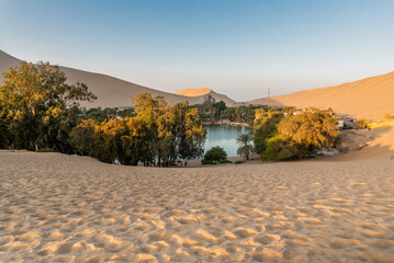 huacachina oasis in ica peru