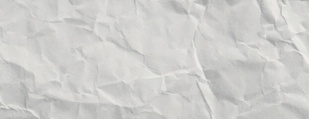 Crumpled paper background with a white background. The texture is rough and white, creating a natural, rustic style. Paper texture background vector. White background.