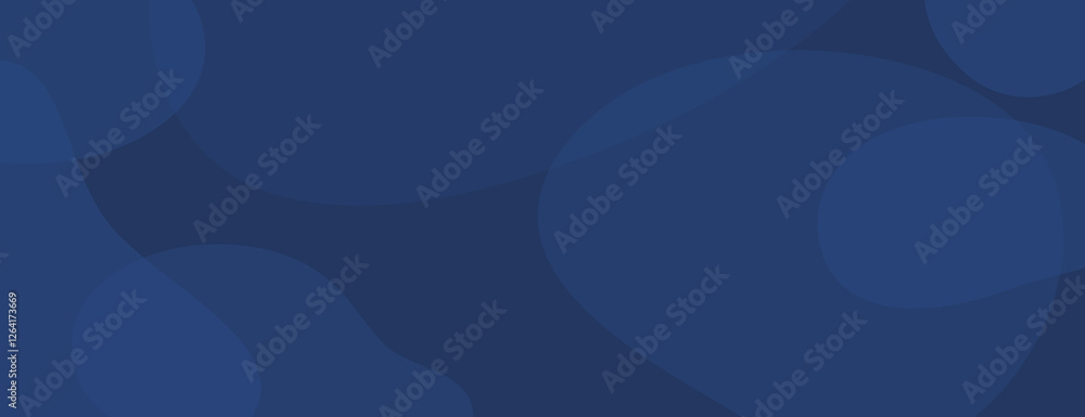 Aufkleber abstract blue background with smooth, overlapping shapes. the blue background has a soft, fluid text
