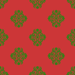 Classic Traditional Textile Art for Elegant Satin, Silk, Cotton. Luxury Historical Elegant Fabric